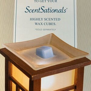 Brown Wax Warmer with Cream Dish